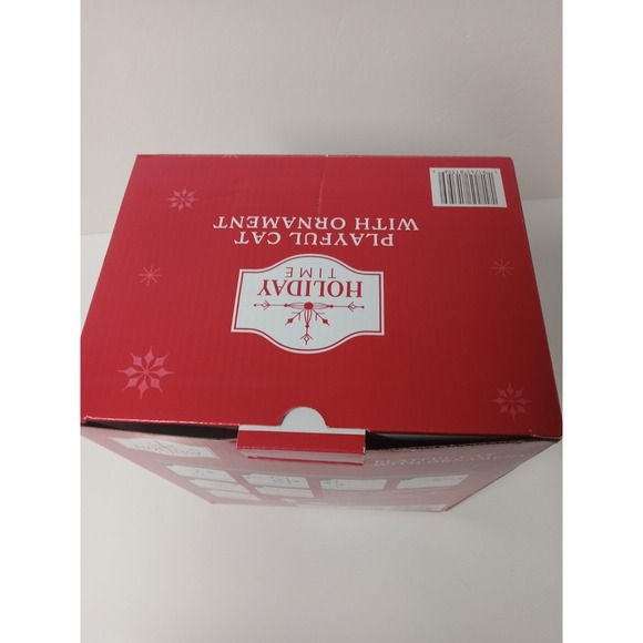 Holiday Time 30 in Playful Cat with Ornament Christmas Airblown Inflatable NEW - Picture 4 of 4